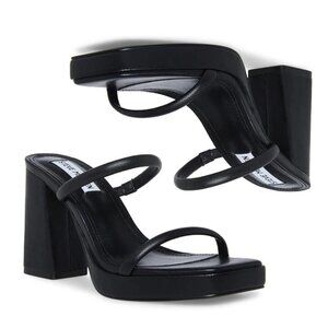 Steve Madden Black Strappy Sandals
